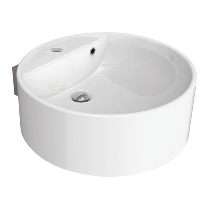 Flaminia Round Wall Basin 52cm 1 Tap Hole