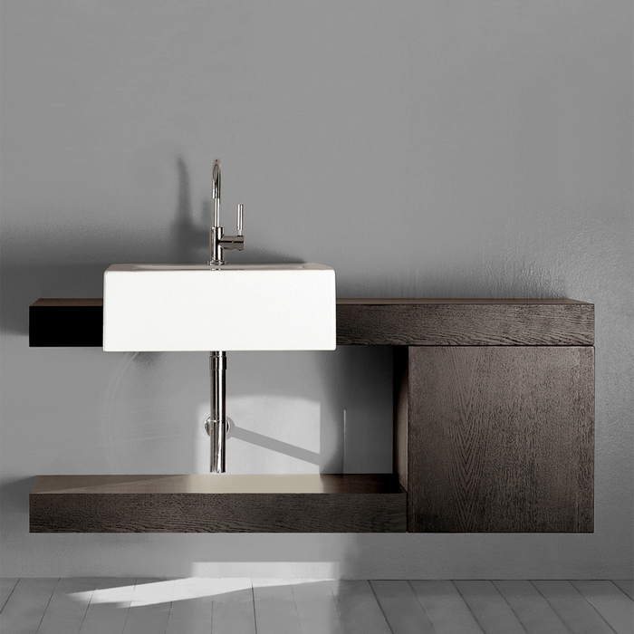 Flaminia Acquagrande Semi Recessed Basin 600mm x 555mm No Tap Hole