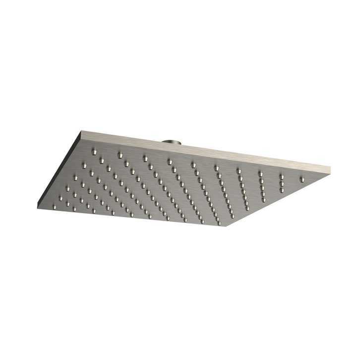 Framo Square Overhead Rain 250mm - Brushed Nickel