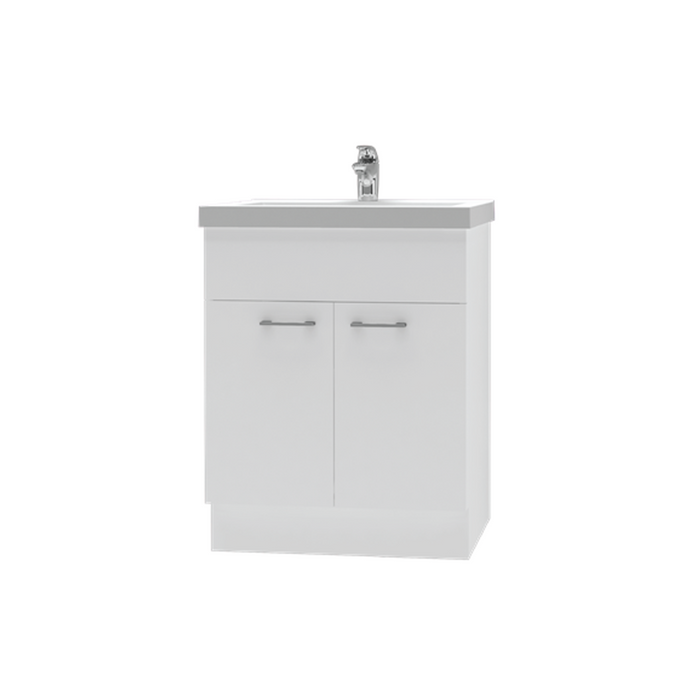 Isabella Floor Vanity 2 Door 700 Melamine White