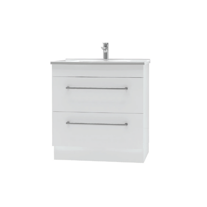 S50 Project Floor Vanity 2 Drawer 800 SC Melamine White