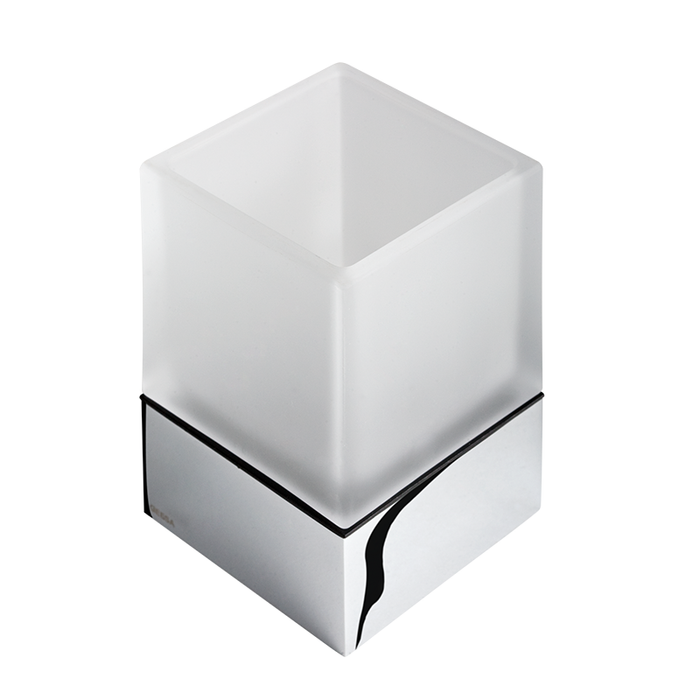 Geesa Modern Art Tumbler Holder White Glass