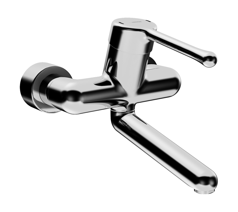 Hansa Medipro Exp Accessible Sink Tap 161mm Spout - Long Lever Bulb