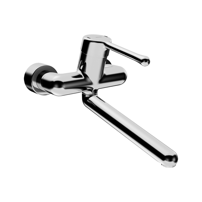 Hansa Medipro Exp Accessible Sink Tap 226mm Spout - Long Lever Bulb