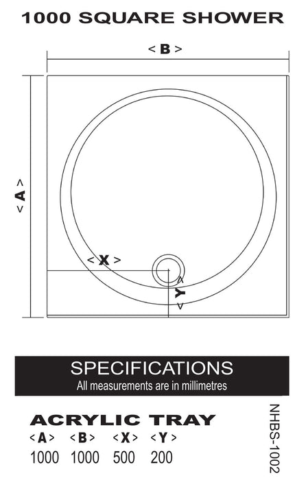 Ashcroft 1000x1000 2-sided Tray