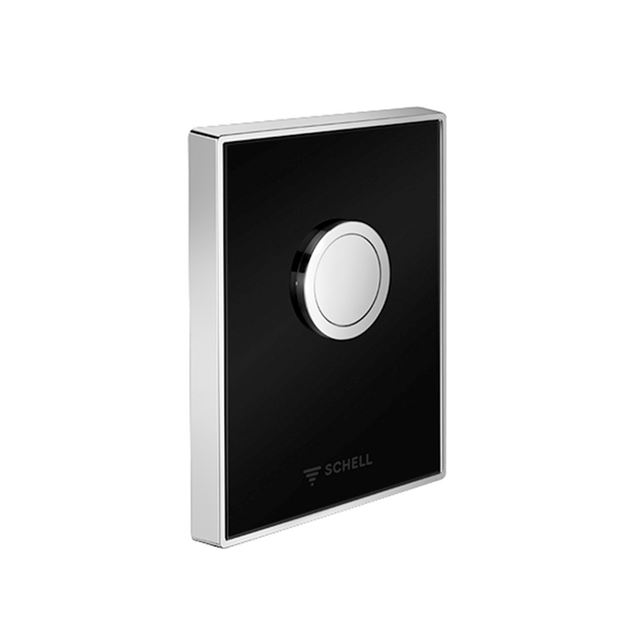 Schell Ambition Urinal Operating Panel - Black Glass