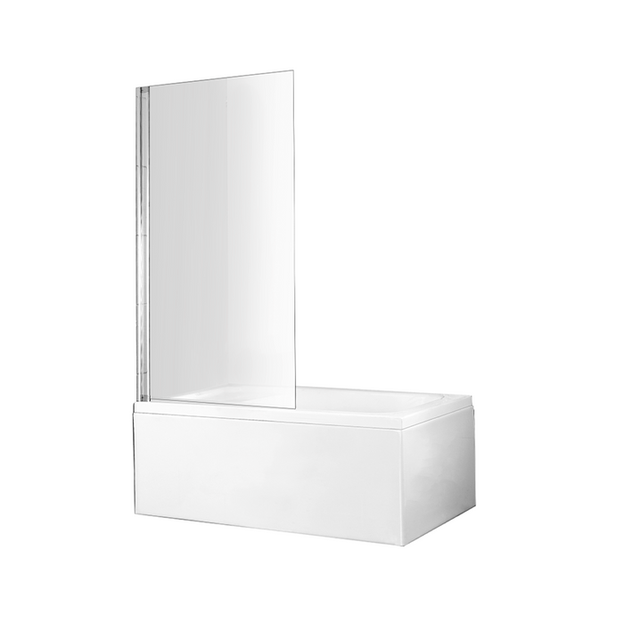 Urban Collection Bath Screen 800mm Bright Silver 1500mm High