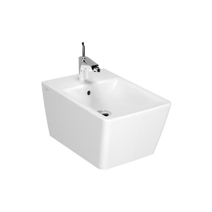 Vitra T4 Wall Hung Bidet 1 Tap Hole