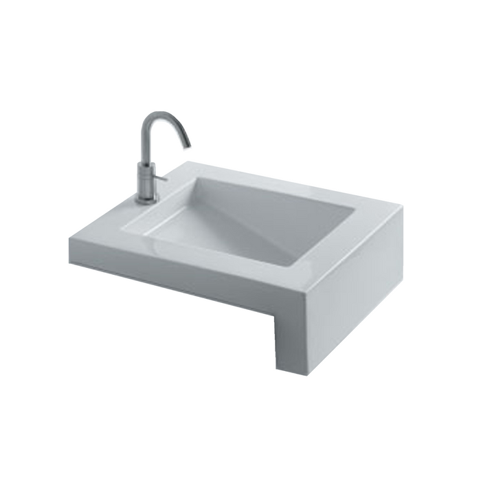 Porcelain Eko Semi Recessed Basin